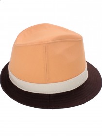 Шляпа оранжевая с коричневыми полями цена
