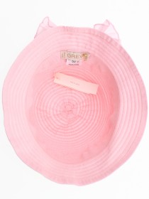 Шляпа розовая легкая с бантом цена