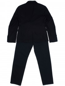 купить Костюм темно-синий классический: пиджак с шёлковым платком и брюки