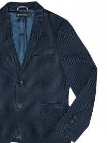 Костюм синий классический пиджак и брюки фото
