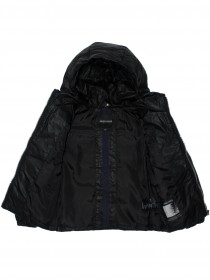 Куртка пуховая чёрная с капюшоном с водоотталкивающим покрытием цена
