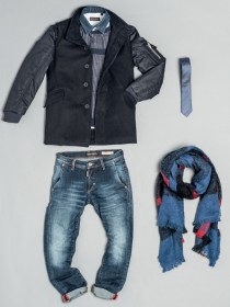 Пальто чёрное шерстяное с воротником стойка и рукавами из плащевой ткани цена