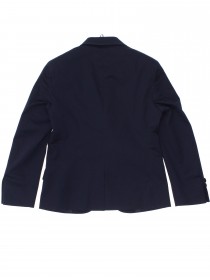 Пиджак синий классический, ткань с небольшим блеском фото