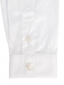 Рубашка белая с чёрным кожаным воротничком цена