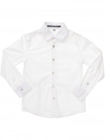 Рубашка белая классическая с брендингом фото