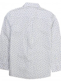 Рубашка белая с модным принтом "Жучки" цена