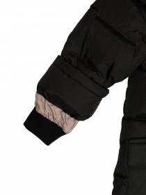 Комплект пуховой защитного цвета: куртка с натуральным мехом на капюшоне и полукомбинезон цена