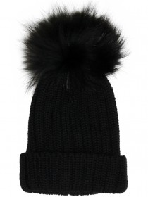 Комплект тёплый шапка и шарф черный фото