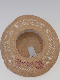 Шляпа соломенная с розовой лентой и цветком цена