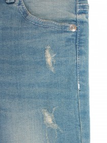 Бриджи  джинсовые голубые "рваные" цена