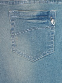 Бриджи  джинсовые голубые "рваные" фото