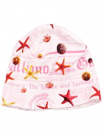 Комплект розовый: боди, шапочка и слюнявчик "Морская Звезда" фото