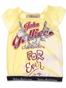 Комплект желтый топ с ожерельем и цикломеновая плиссированная блестящая юбка на резинке фото