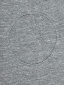 Комплект серый: туника с брошью и лосины фото