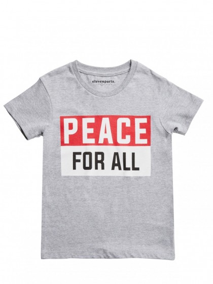 Футбола серая с надписью "PEACE FOR ALL"