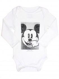 Комплект для малыша бело-серый с изображением Микки Мауса цена