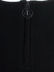 Комплект черный: топ в серебряных пайетках с Минни Маус и пышная юбка цена