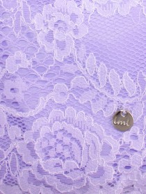 Комплект итальянское кружево фиолетовый: блузка и пышная юбка фото