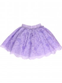 купить Комплект итальянское кружево фиолетовый: блузка и пышная юбка