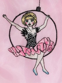Комплект свитшот серый с пышной розовой юбкой "Цирк" цена
