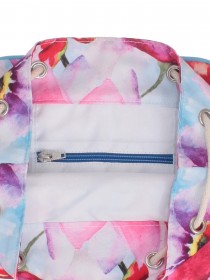 Рюкзак пляжный голубой с фиолетовым принтом "Орхидеи" цена