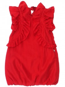 Платье красное с оборкой, снизу на резинке  цена