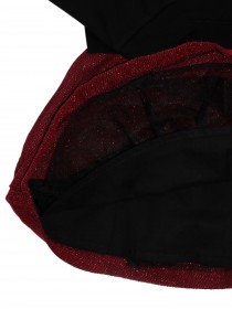 Комплект черный: свитшот с брендингом из страз и платье с пышной красной юбкой цена