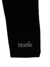 Комплект черный:  туника с капюшоном, принтом «Звезды» и ярким брендингом и лосины  цена
