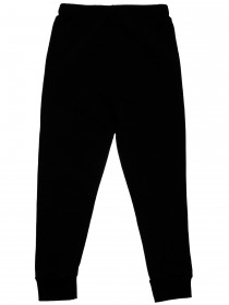 Комплект черный утепленный "Just for it girls": туника c яркими акцентами и штаны со стеганым карманом фото