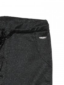 Комплект: кофта серая с блестящими надписями и серебристые брюки с подворотами цена