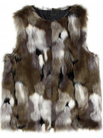 Куртка стеганая цвета хаки с меховой жилеткой цена