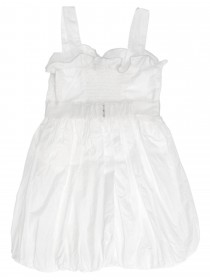 Платье белое с прозрачной вставкой и бантиком на талии цена