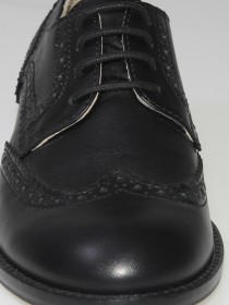 купить Туфли чёрные классические кожаные на шнуровке