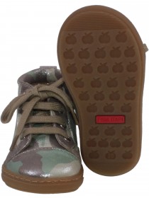 Ботинки кожаные с перламутровой расцветкой милитари цена