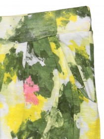 Комплект яркий летний: разноцветные штаны и коралловая майка цена