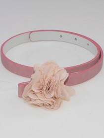 Ремень розовый с цветком цена