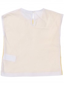 Комплект: юбка белая пышная и желтый топ "Ромашки" фото