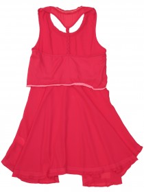 Платье красное шифоновое  фото