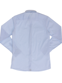 купить Рубашка голубая классическая в мелкую полоску в тон