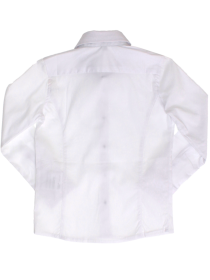 купить Рубашка белая классическая с пуговицами в тон