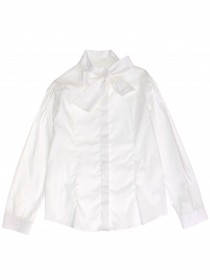 Блузка белая с бантом цена