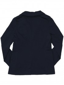 Пиджак темно-синий в стиле "Casual" с отстегивающимся капюшоном фото