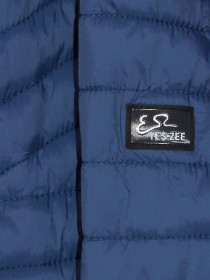 Куртка синяя с контрастным капюшоном цена