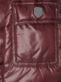 Куртка пуховая двухсторонняя с капюшоном: коричневый/синий фото