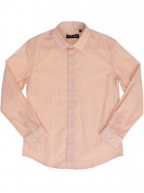 Рубашка светло-лососевого цвета в крапинку 