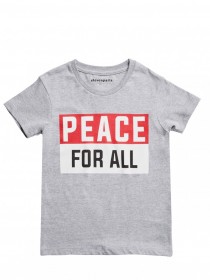 Футбола серая с надписью "PEACE FOR ALL" цена