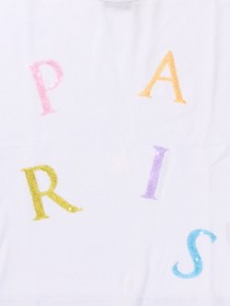 Футболка белая с буквами "Париж" цена