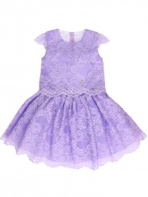 Комплект итальянское кружево фиолетовый: блузка и пышная юбка фото