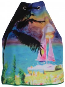 Набор рюкзак и полотенце с изображением курорта Гавайи
