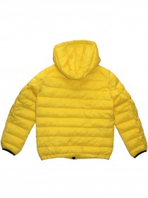 Куртка жёлтая стёганая с капюшоном цена
